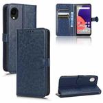 For Samsung Galaxy A22 5G JP SC-56B Honeycomb Dot Texture Leather Phone Case(Blue)