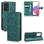 For Samsung Galaxy A53 5G Honeycomb Dot Texture Leather Phone Case(Green)