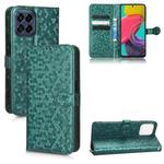 For Samsung Galaxy M33 5G Honeycomb Dot Texture Leather Phone Case(Green)