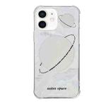 For iPhone 12 Color Painted Mirror Phone Case(Out Space)