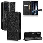 For Xiaomi Redmi K50 Gaming / Poco F4 GT 5G Honeycomb Dot Texture Leather Phone Case(Black)