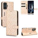 For Xiaomi Redmi K50 Gaming / Poco F4 GT 5G Honeycomb Dot Texture Leather Phone Case(Gold)