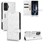 For Xiaomi Redmi K50 Gaming / Poco F4 GT 5G Honeycomb Dot Texture Leather Phone Case(Silver)