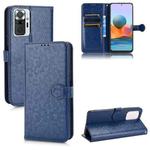 For Xiaomi Redmi Note 10 Pro 4G Honeycomb Dot Texture Leather Phone Case(Blue)