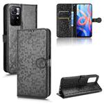 For Xiaomi Redmi Note 11 5G Honeycomb Dot Texture Leather Phone Case(Black)
