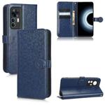 For Xiaomi 12T Pro Honeycomb Dot Texture Leather Phone Case(Blue)