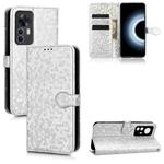 For Xiaomi 12T Pro Honeycomb Dot Texture Leather Phone Case(Silver)