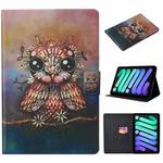 For iPad 10th Gen 10.9 2022 Voltage Texture Color Painting Leather Tablet Case(Owl)