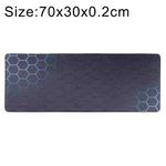 Anti-Slip Rubber Cloth Surface Game Mouse Mat Keyboard Pad, Size:70 x 30 x 0.2cm(Blue Honeycomb)