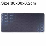 Anti-Slip Rubber Cloth Surface Game Mouse Mat Keyboard Pad, Size:80 x 30 x 0.2cm(Blue Honeycomb)