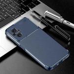 For Xiaomi Redmi 11 Prime Carbon Fiber Texture Shockproof TPU Phone Case(Blue)