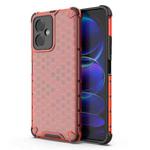 For Xiaomi Redmi Note 12 China Shockproof Honeycomb PC + TPU Phone Case(Red)