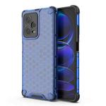 For Xiaomi Redmi Note 12 Pro+ China / Global Shockproof Honeycomb PC + TPU Phone Case(Blue)