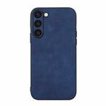 For Samsung Galaxy S23+ 5G Morocco Texture PU Phone Case(Blue)