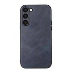 For Samsung Galaxy S23+ 5G Cowhide Texture PU Phone Case(Blue)