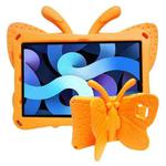 For Samsung Galaxy Tab A8 10.5 Butterfly Bracket Kids EVA Shockproof Tablet Case(Orange)