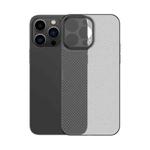 For iPhone 14 Plus Honeycomb Hollow Heat Dissipation Phone Case(Grey)