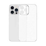 For iPhone 14 Pro Honeycomb Hollow Heat Dissipation Phone Case(White)