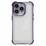 For iPhone 11 Pro Electroplating Four-corner Shockproof Space Phone Case(Purple)