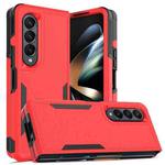 For Samsung Galaxy Z Fold4 2 in 1 PC + TPU Shockproof Phone Case(Red)