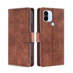 For Xiaomi Redmi A1+ 4G Skin Feel Crocodile Magnetic Clasp Leather Phone Case(Brown)