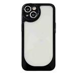 For iPhone 14 Clear Acrylic Soft TPU Phone Case(Black)