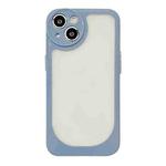 For iPhone 13 Clear Acrylic Soft TPU Phone Case(Blue)