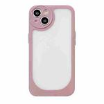 For iPhone 12 Clear Acrylic Soft TPU Phone Case(Pink)