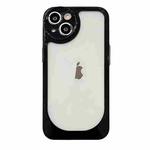For iPhone 12 Pro Max Clear Acrylic Soft TPU Phone Case(Black)