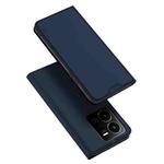 For vivo Y35 / Y22 / Y22s DUX DUCIS Skin Pro Series Flip Leather Phone Case(Blue)