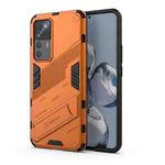 For Xiaomi 12T/12T Pro/Redmi K50 Ultra Punk Armor 2 in 1 PC + TPU Phone Case with Invisible Holder(Orange)