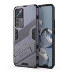 For Xiaomi 12T/12T Pro/Redmi K50 Ultra Punk Armor 2 in 1 PC + TPU Phone Case with Invisible Holder(Grey)