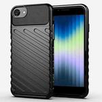 For iPhone SE 2022 / SE 2020 Thunderbolt Shockproof TPU Soft Case(Black)