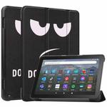 For  Amazon Fire HD 8 / HD 8 Plus 2022 Custer Painted 3-Fold Stand Leather Smart Tablet Case(Big Eye ME)