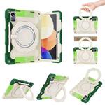 For Xiaomi Pad 5 Pro 12.4 Armor Contrast Color Silicone + PC Tablet Case(Colorful Green)