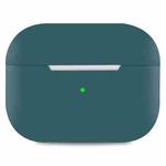 For AirPods Pro 2 Spliting Silicone Protective Case(Dark Green)