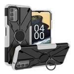 For Nokia G400 5G Armor Bear Shockproof PC + TPU Phone Case with Ring(White)
