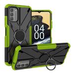 For Nokia G400 5G Armor Bear Shockproof PC + TPU Phone Case with Ring(Green)