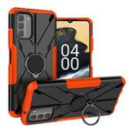 For Nokia G400 5G Armor Bear Shockproof PC + TPU Phone Case with Ring(Orange)