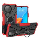 For Infinix Note 12 Pro 4G Armor Bear Shockproof PC + TPU Phone Case with Ring(Red)
