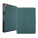 For iPad mini 5 / 4 / 3 / 2 / 1 Electric Pressed Texture Horizontal Flip Leather Case with Holder & Pen Slot(Pine Green)