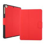 For iPad mini 5 / 4 / 3 / 2 / 1 Electric Pressed Texture Horizontal Flip Leather Case with Holder & Pen Slot(Red)