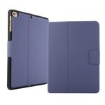 For iPad mini 5 / 4 / 3 / 2 / 1 Electric Pressed Texture Horizontal Flip Leather Case with Holder & Pen Slot(Lavender Gray)