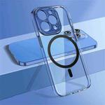 For iPhone 14 Pro wlons Crystal Clear Fine Hole MagSafe Phone Case(Sierra Blue)