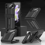 For Samsung Galaxy Z Flip4 GKK Magnetic Fold Shockproof Protective Phone Case(Black)