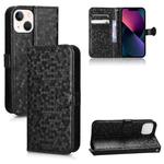 For iPhone 13 mini Honeycomb Dot Texture Leather Phone Case(Black)