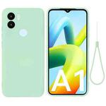 For Xiaomi Redmi A1+ / A2+ / Poco C50 Solid Color Liquid Silicone Shockproof Full Coverage Phone Case(Green)