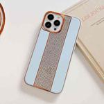 For iPhone 14 Plus Electroplating Diamond Protective Phone Case(Sierra Blue)