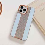 For iPhone 14 Pro Electroplating Diamond Protective Phone Case(Sierra Blue)