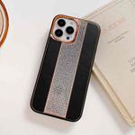 For iPhone 14 Pro Max Electroplating Diamond Protective Phone Case(Black)